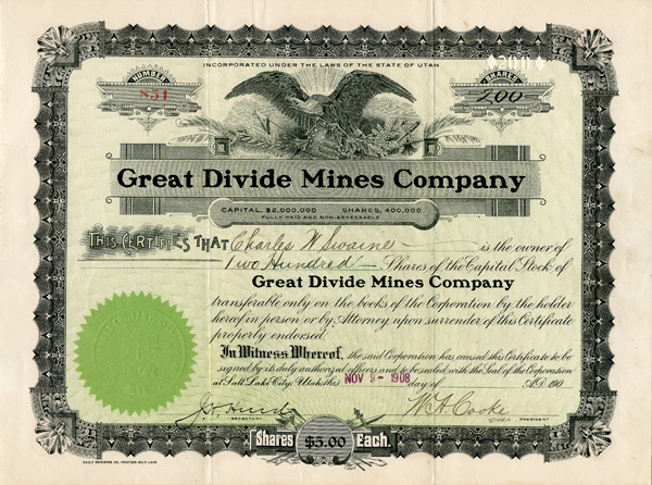 Great Divide Mines Co.